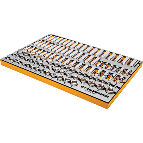 MEGAMOD Master Mechanics Tool Set in Premium Modular Foam Trays with Tool Storage, 1024 Pieces Equipex