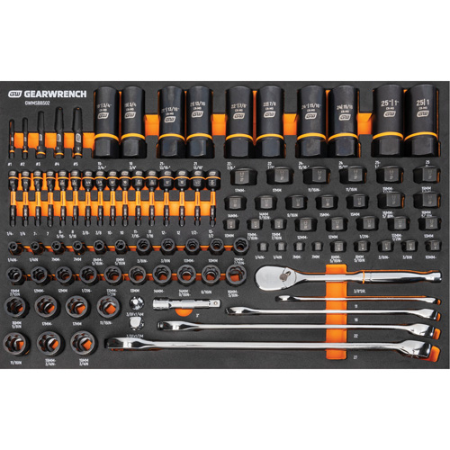 Jeu d'outils pour m&eacute;canicien Bolt Biter dans un plateau de rangement en mousse 97 mcx Equipex