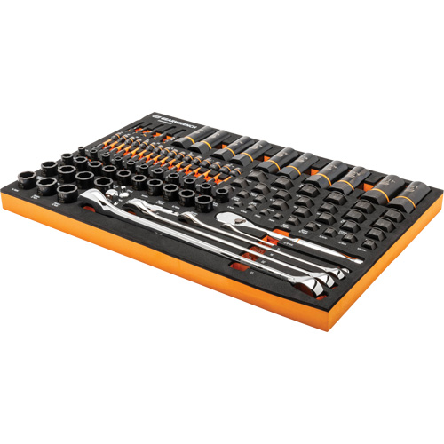 Jeu d'outils pour m&eacute;canicien Bolt Biter dans un plateau de rangement en mousse 97 mcx Equipex
