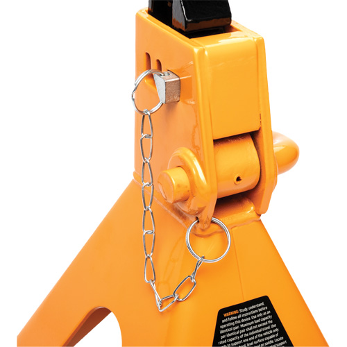 Ratcheting Jack Stand, Locking Pin, 3 tons Capacity, 11-3/4" - 17-1/2" H Equipex