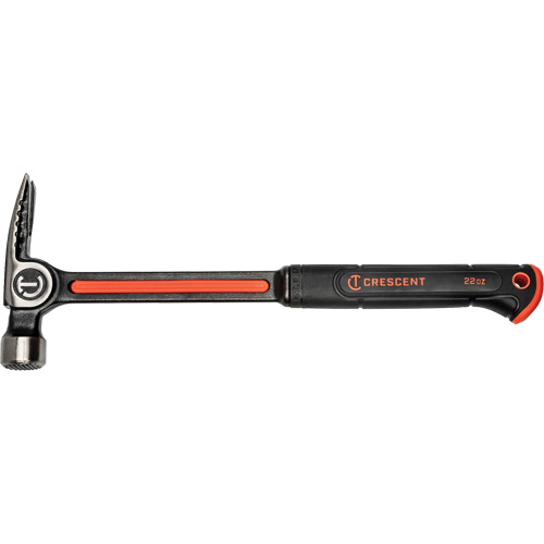 Marteau de charpente en acier avec face meul&eacute;e, 22 oz, Prise en Acier plein, 16" lo Equipex