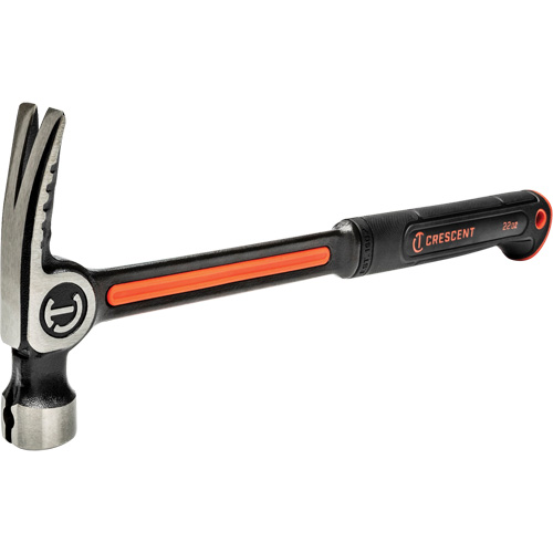 Marteau de charpente en acier avec face meul&eacute;e, 22 oz, Prise en Acier plein, 16" lo Equipex