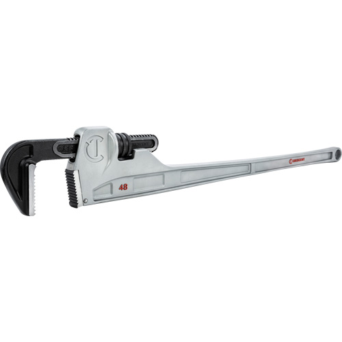 Pipe Wrench, 6" Jaw Capacity, 48" Long, Powder Coated Finish, Non-Ergonomic Handle Equipex