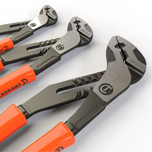 Z2 K9 Straight Jaw Dipped Handle Tongue & Groove Plier Set, 3 Pieces Equipex