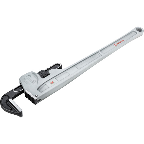 Cl&eacute; &agrave; tuyaux, Cap des m&acirc;choires 5", Longueur 36", Fini Rev&ecirc;tement en poudre, Prise Non-ergonomique Equipex