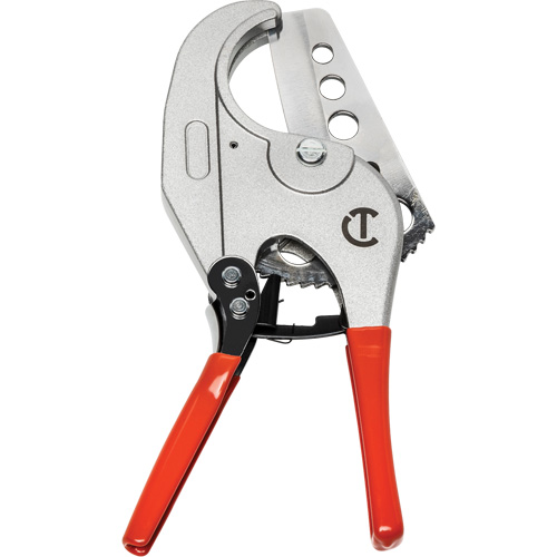 Coupe tuyau en PVC &agrave; rochet avec prises tremp&eacute;es, Capacit&eacute; de 1/4"- 2-3/8" Equipex