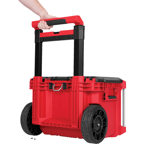 PACKOUT Rolling Tool Box, 18" x 22" x 19-1/2", Black/Red Equipex