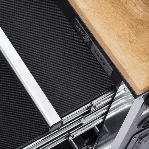 HDRC5212 HD Series Roller Cabinet, 12 Drawers, 51-1/4" W x 21" D x 40-3/10" H, Black Equipex