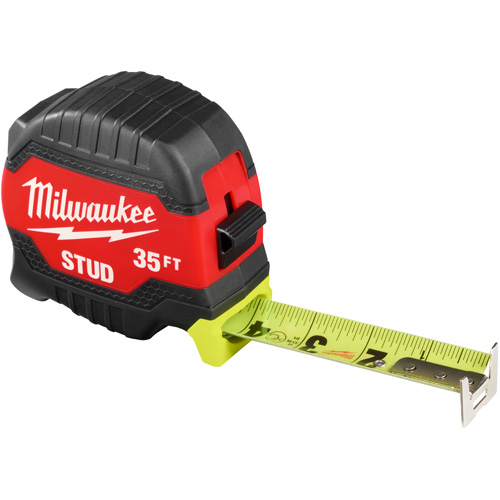 Stud Tape Measure with Engineer's Scale, 1-5/16" x 35' Equipex