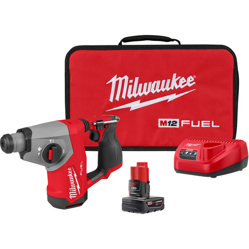 Marteau rotatif M12 FUEL 5/8” SDS Plus, 12 V, 5/8", 1214 tr/min Equipex