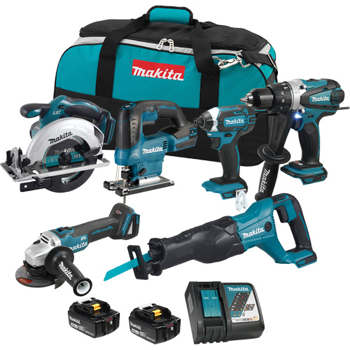 LXT 6-Tool Combo Kit, 18 V Equipex