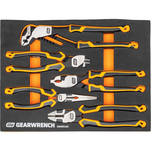 Mechanics Tool Set in Modular Foam Trays with Storage Unit, 194 Pieces Equipex