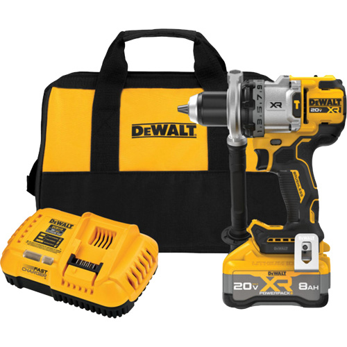MAX* XR&reg; Brushless Cordless 3-Speed Hammer Drill Kit with XR POWERPACK Battery, 1/2" Chuck, 20 V Equipex
