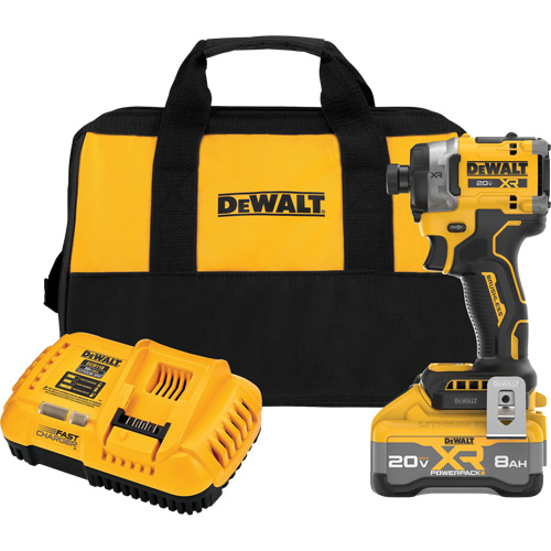 MAX* XR&reg; Brushless Cordless 3-Speed High Torque Impact Driver Kit with XR POWERPACK, 20 V, 1/4" Socket Equipex