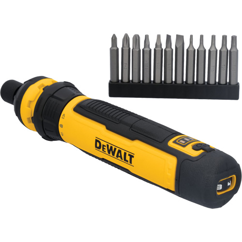 14-Piece Cordless Screwdriver Set with FLEXDRIVE Control, 4 V, 44 in-lbs/5 Nm Max. Torque Equipex