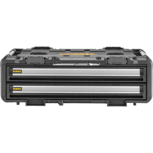 Bloc &agrave; 2 tiroirs TOUGHSYSTEM 2.0 DXL, 30" x 21-13/20" x 10", Noir/Jaune Equipex
