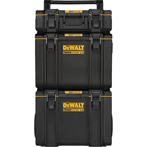TOUGHSYSTEM&reg; 2.0 Rolling Tower, 24" x 20-2/5" x 34-1/2", Black/Yellow Equipex