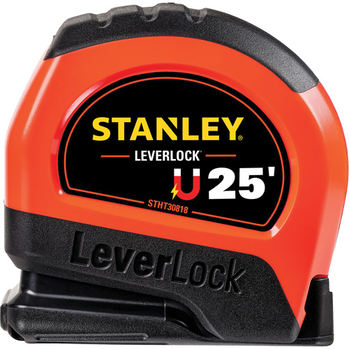 High-Visibility Magnetic LEVERLOCK&reg; Tape Measure, 25', Imperial Graduations Equipex