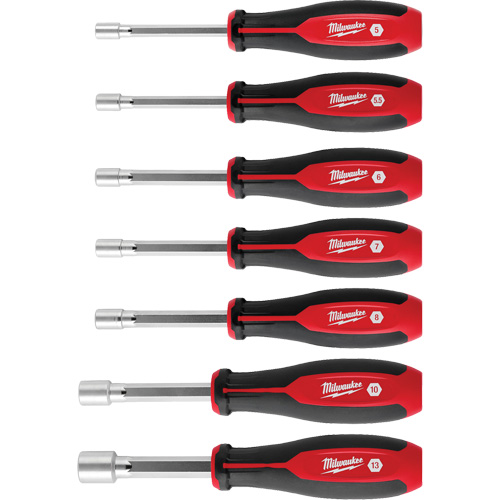 HollowCore Nut Driver Set, 7, Magnetic, Metric Equipex