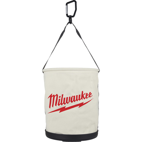 Utility Bucket Bag, 11-81/100" L x 11-81/100" W x 14-57/100" H, Polyester, White Equipex