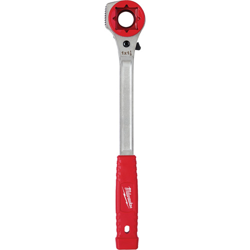 Cl&eacute; &agrave; cliquet &agrave; levier &eacute;lev&eacute;e pour monteur de ligne avec face de frappe frais&eacute;e, Prise de 3/4"/1"/1-1/8", Poign&eacute;e Ergonomique Equipex