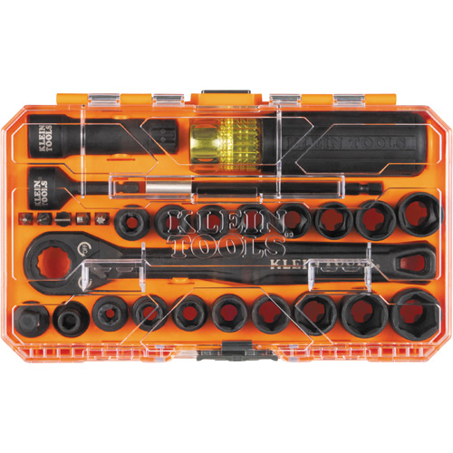 Jeu de douilles &agrave; chocs ouvertes essentielles KNECT, 28 Mcx, Chocs, Prise de 3/8" Equipex