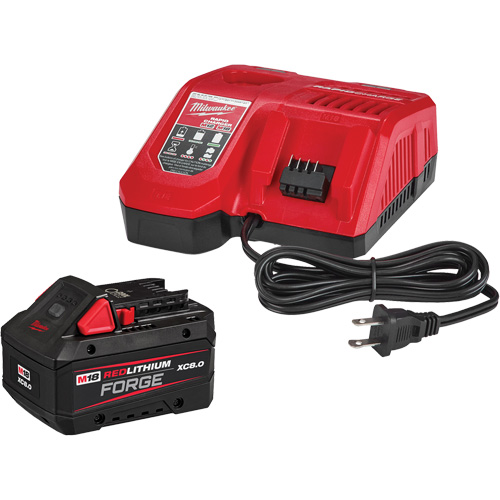 M18 Redlithium Forge XC8.0 Starter Battery Kit, 18 V, Lithium-Ion Equipex