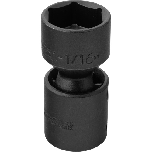 Douille universelle, Chocs, 1-1/16", Prise 1/2", 6 pans Equipex