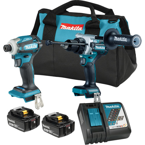 Ensemble 2 outils &agrave; moteur sans balai LXT, Lithium-ion, 18 V Equipex