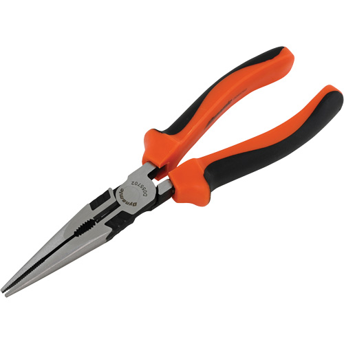 Long Nose Pliers with Comfort Handles, 8" L Equipex