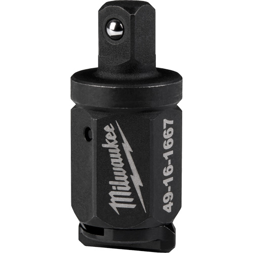 Adaptateur d'enclume pour cl&eacute; &agrave; rochet polygonale INSIDER, Prise 1/4", Douille 1/4", 0,55" lo, Sph&eacute;rique Equipex