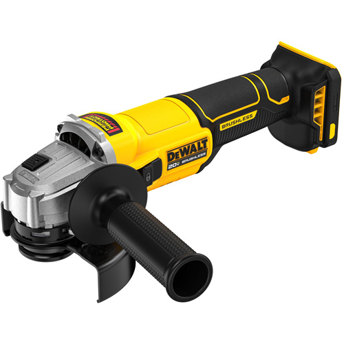 Meuleuse sans fil, sans balai &agrave; interrupteur lat&eacute;ral (outil seulement), Roue de 4-1/2", 20 V Equipex