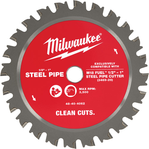 Lame de coupe pour tubes en acier Equipex