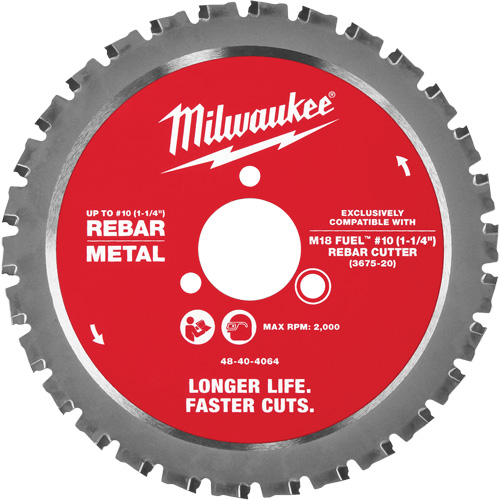 #10 (1-1/4”) Rebar Cutting Blade, 1-1/4" Equipex