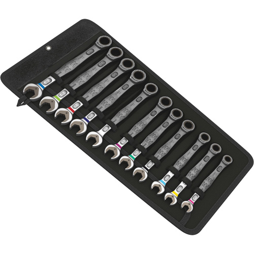 6000 Joker Ratcheting Combination Wrench Set, Combination, 11 Pieces, Metric Equipex