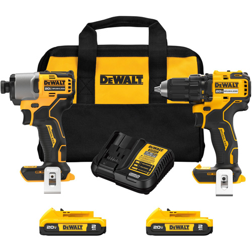 Ensemble de tournevis &agrave; chocs & tournevis/perceuse sans fil et sans balai, Lithium-ion, 20 V Equipex