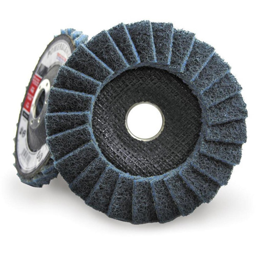 Disque &agrave; lamelles incurv&eacute; pour traitement de surface POWERBLEND SCD, 4-1/2" x 7/8", Type 29, Grain Fin Equipex