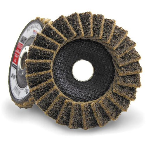 POWERBLEND SCD Surface Conditioning Flap Disc, 4-1/2" x 7/8", Type 29, Coarse Grit Equipex