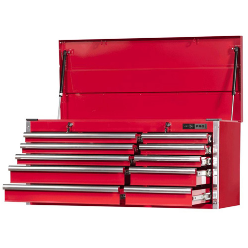 Coffre pour m&eacute;canicien de s&eacute;rie Pro PCM4210 , 40-3/10" la, 10 tiroirs, Rouge Equipex