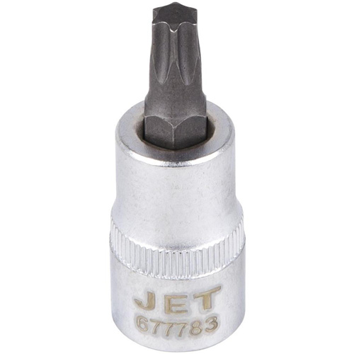 Douille &agrave; embout, Torx, T-45 x 2" lo, Prise 3/8" Equipex