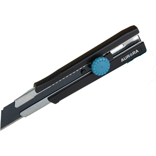 Couteau r&eacute;tractable de 25 mm, Acier inoxydable, Robuste, Prise en Caoutchouc Equipex