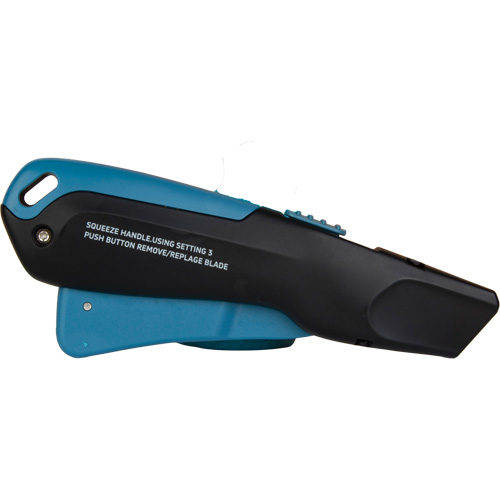 Couteau de s&eacute;curit&eacute; r&eacute;tractable , Acier inoxydable, Robuste, Prise en Plastique/Aluminium Equipex