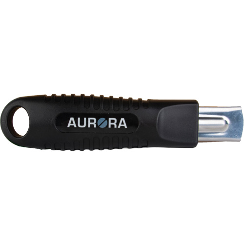 Couteau de s&eacute;curit&eacute; r&eacute;tractable standard, Acier inoxydable, Prise en Caoutchouc Equipex