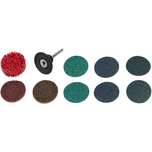 10-Piece 2" Quick Change Disc Kit Equipex