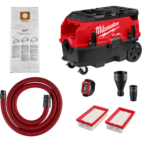 Extracteur de poussi&egrave;re &agrave; deux batteries M18 FUEL de 9 gallons, compatible avec PACKOUT avec trousse VACLINK, 27-3/4" x 19" Equipex