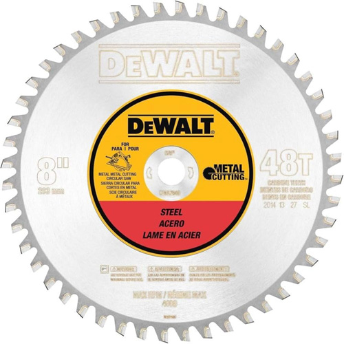 Lame circulaire pour m&eacute;taux ferreux, 8", 40 dents, Pour M&eacute;tal Equipex
