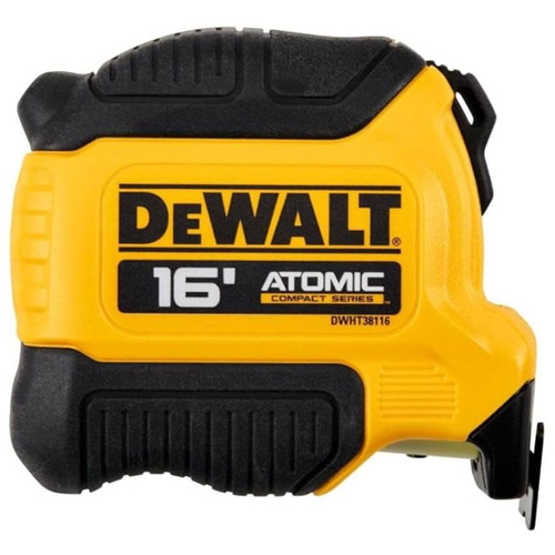 ATOMIC COMPACT SERIES Tape Measure, 16', Imperial Graduations Equipex