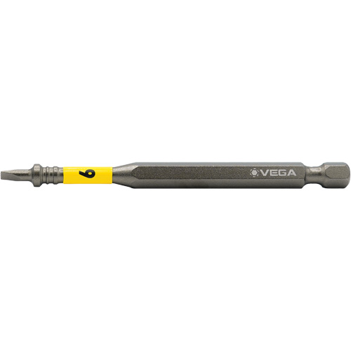 Embout pour outils &eacute;lectriques Impactech, Fente, Embout 6F-8R, Prise 1/4", Longueur 3-1/2" Equipex