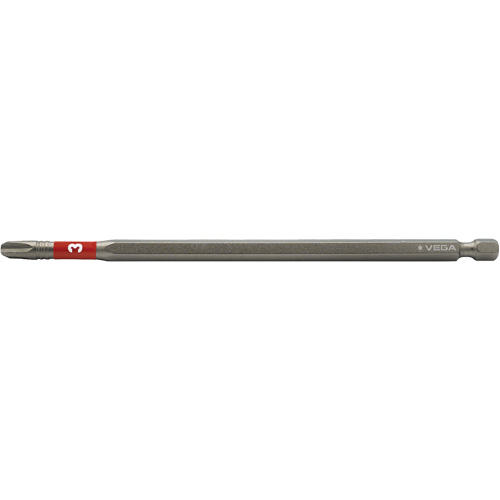Impactech&reg; Power Bit, Phillips, #3 Tip, 1/4" Drive Size, 6" Length Equipex