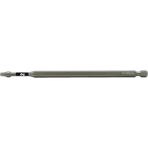 Impactech&reg; Power Bit, Square, #2 Tip, 1/4" Drive Size, 6" Length Equipex
